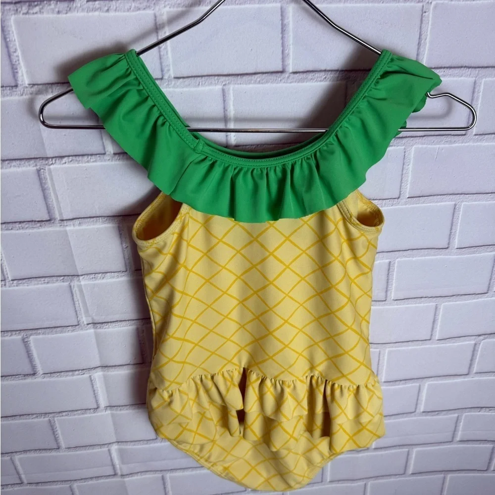 Gymboree Yellow Swimsuit with Green Accents/girls size 8